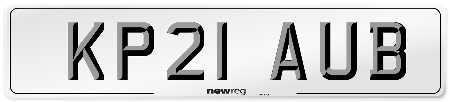 KP21 AUB Number Plate from New Reg